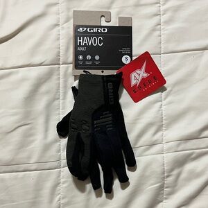 Giro Havoc Black/Green Suede Cycling Gloves